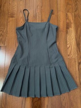 Sincerely Jules Gray Pinstripe Dress
